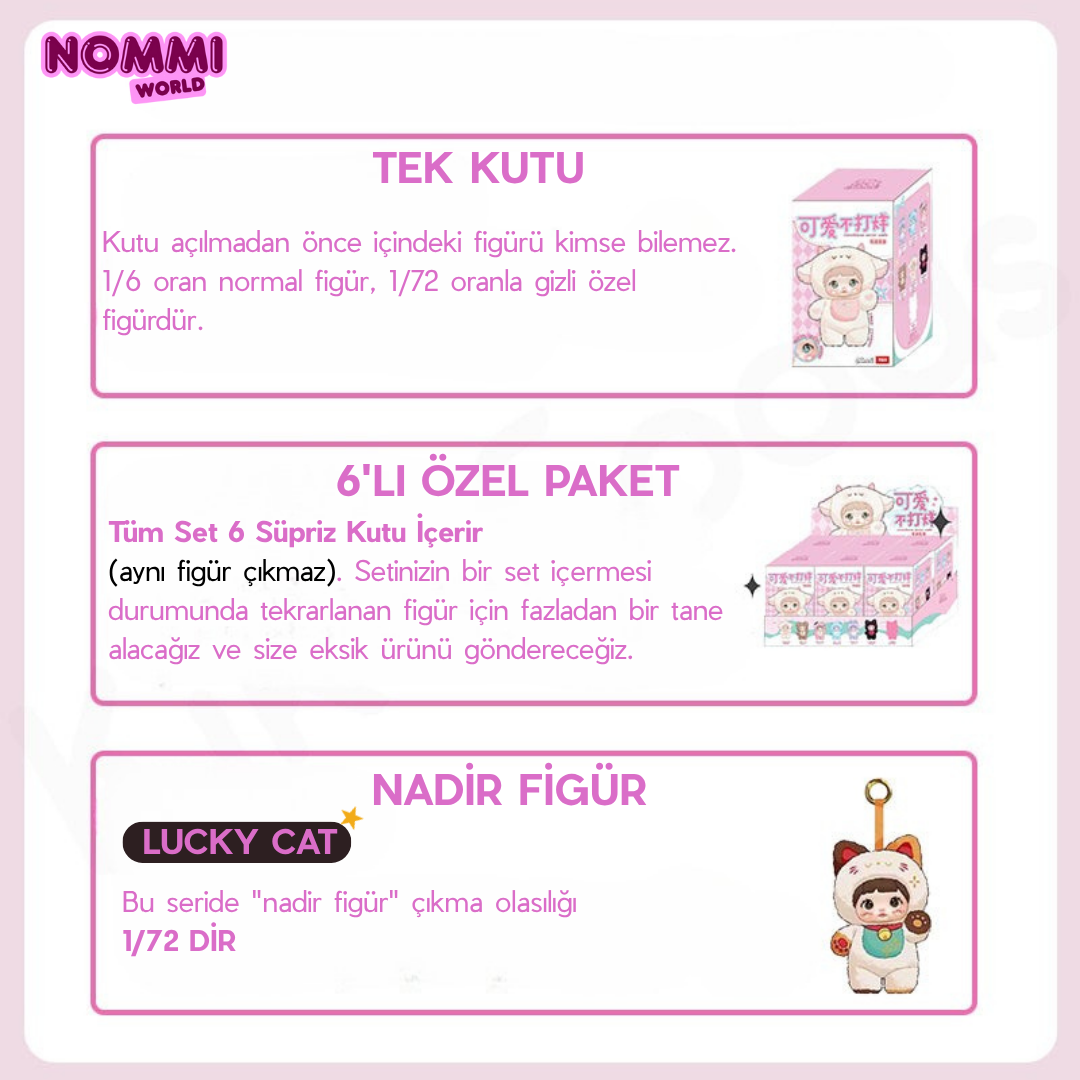 Nommi Loveliness Serisi Peluş Oyuncak (Figür Seçilebilir)